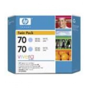Zestaw oryginalny wkładów atramentowych HP 70 Multipack (CB351A) Jasny Niebieski