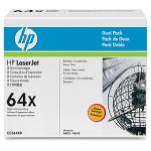 HP 64X CC364XD toner czarny oryginalny wydajny dwupak