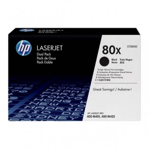 Oryginalny dwupak tonerów CF280X (HP 80X) Czarny