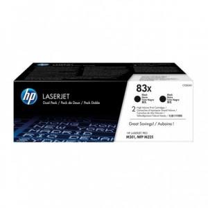 Oryginalny dwupak tonerów CF283X (HP 83X) Czarny Wydajny