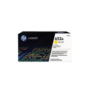 Toner oryginalny CF322A (HP 653A) Zółty