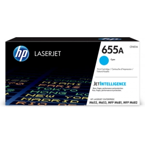 Toner oryginalny CF451A (HP 655A) Niebieski