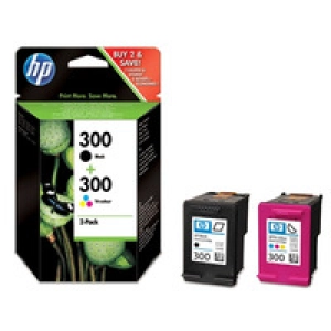 Zestaw tuszy HP 300 Czarny / HP 300 Kolor