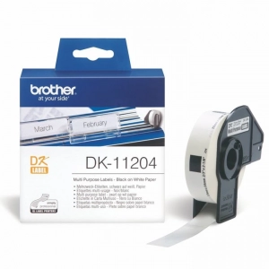 Oryginalne etykiety DK11204 17x54mm, 400 sztuk 