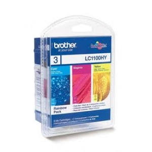 Zestaw tuszy RainbowPack kolorowych LC-1100 (wydajne)