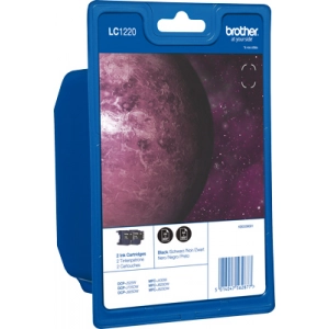 Tusz oryginalny LC-1220Bk Czarny (dwupak)