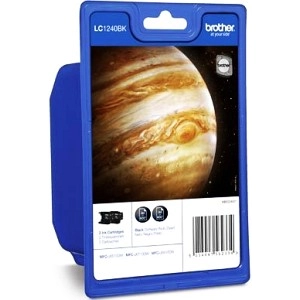 Tusz oryginalny LC-1240BK Czarny (dwupak)