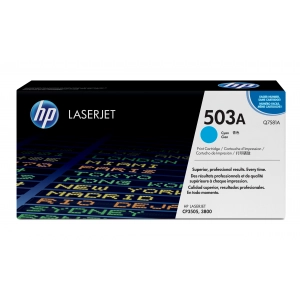 Toner oryginalny Q7581A (HP 503A) Niebieski