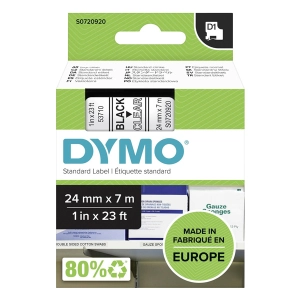Taśma do Dymo D1 53710 24mm 7m przeźroczysta taśma czarny napis S0720920 oryginalna