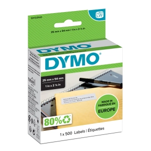 Etykiety DYMO LW 11352 S0722520 25mm x 54mm 500szt etykiet na rolce oryginalna
