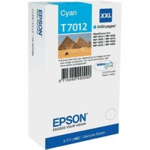 Tusz oryginalny T7012 Niebieski (XXL)