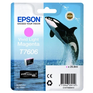Tusz oryginalny T76064010 (T7606) Jasny Purpurowy