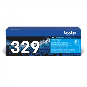 Toner oryginalny TN-329C Niebieski Extra Wydajny