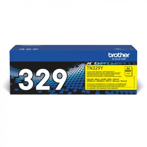 Toner oryginalny TN-329Y Żółty Extra Wydajny
