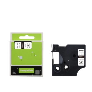 Taśma do Dymo Rhino 18484 19mm 5.5m biała taśma czarny napis POLIESTROWA