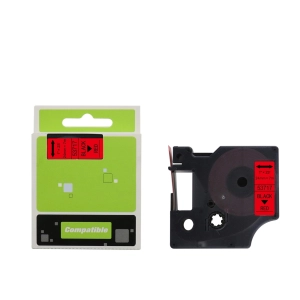 Taśma do Dymo D1 53717 24mm 7m czerwona taśma czarny napis S0720970