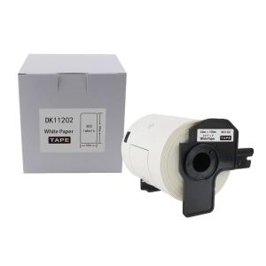 Etykiety do Brother DK-11202 czarny nadruk na białym tle, 100mm x 62mm 300szt etykiet na rolce