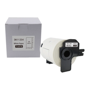 Etykiety do Brother DK-11204 czarny nadruk na białym tle, 17mm x 54mm 400szt etykiet na rolce