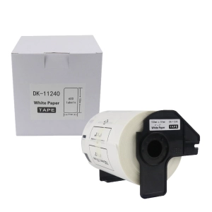 Etykiety do Brother DK-11240 czarny nadruk na białym tle, 102mm x 51mm 600szt etykiet na rolce