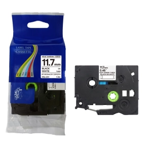 Rurka termokurczliwa do Brother Hse-231 11.7mm 1.5m ?3.6mm-7.0mm biała rurka czarny nadruk