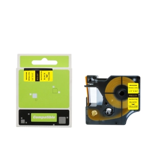 Rurka termokurczliwa do Dymo RS3.5Y 6mm 2.5m ?1.2mm - 2.3mm żółta rurka czarny nadruk