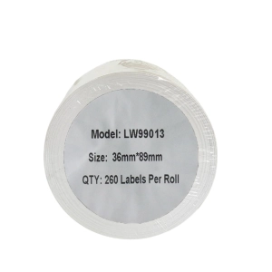 Etykiety do DYMO LW 99013 S0722410 36mm x 89mm 260szt etykiet na rolce FOLIA