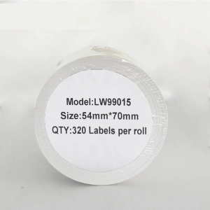 Etykiety do DYMO LW 99015 S0722440 54mm x 70mm 320szt etykiet na rolce