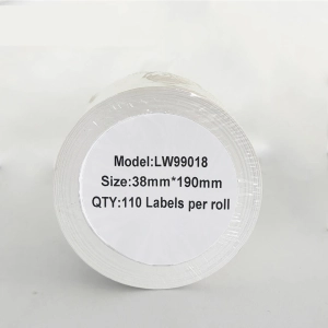 Etykiety do DYMO LW 99018 S0722470 38mm x 190mm 110szt etykiet na rolce