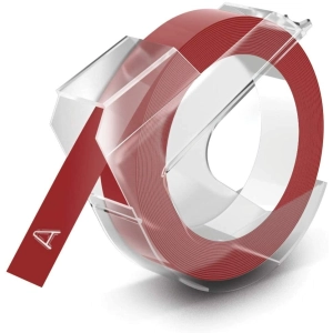 Taśma do Dymo Omega wytłaczarka S0898150 9mm 3m czerwona taśma