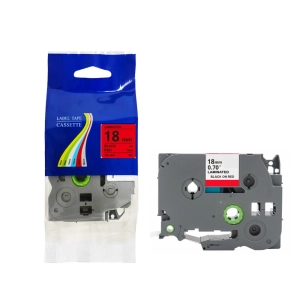 Taśma do Brother TZe-441 18mm 8m czerwona taśma czarny napis