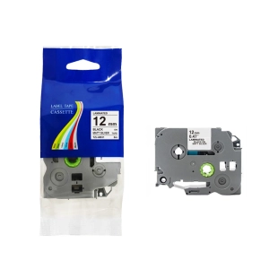 Taśma do Brother TZe-M931 12mm 8m MATOWA srebrna taśma czarny napis