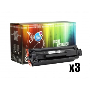 Zestaw tonerów CB436A Czarny wydajny (HP36A) (3 sztuki)