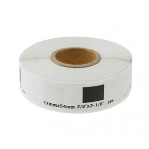 Zamienne etykiety DK11204 17x54mm, 400 sztuk na rolce (bez uchwytu)