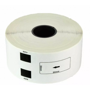 Zamienne etykiety DK11221 23x23mm, 1000 sztuk na rolce (bez uchwytu)