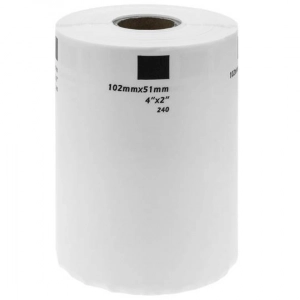 Zamienne etykiety DK111240 102x51mm, 600 sztuk na rolce (bez uchwytu)