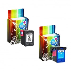 Zestaw tuszów HP 21 czarny  + HP 22 kolor (zamienniki)