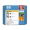 Zestaw oryginalny wkładów atramentowych HP 70 Multipack (CB341A)