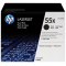 Oryginalny dwupak tonerów CE255X (HP 55X) Czarny Wydajny