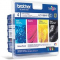 Zestaw tuszy ValuePack (3 kolory  +  czarny) LC-1100 wydajny do Brother DCP-6690CW