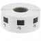Zamienne etykiety DK11218 24x24mm, 1000 sztuk na rolce (bez uchwytu) do Brother QL-800 duocolor