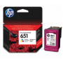 HP 651 C2P11AE tusz kolor oryginalny